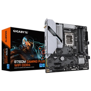 Placa de baza Gigabyte B760M GAMING PLUS WIFI, Socket 1700, DDR4, Micro-ATX