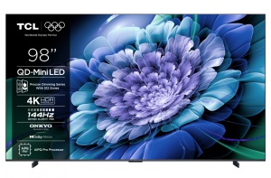 Televizor TCL QD-MiniLED 98C61K, 248 cm, Smart Google TV, 4K Ultra HD, 144Hz, Onkyo