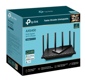 TP-LINK AX5400 Dual-Band Gigabit WI-FI6 Router, ARCHER AX72 PRO, Standarde wireless: IEEE 802.11ax/ac/n/a 5 GHz, IEEE 802.11ax/n/b/g 2.4 GHz, Viteze wireless: 5 GHz: 4804 Mbps (802.11ax, HE160), 2.4 GHz: 574 Mbps (802.11ax), Acoperire: 3 camere, 6 x - Img 4