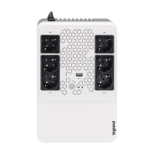 UPS Legrand MULTIPLUG 600, 600VA/360W, 6x German standard sockets, USB charger, baterie 1x 12V 7.2Ah, 230V, tehnologie Line interactiv, dimensiuni 190 x 89.5 x 296mm - Img 8