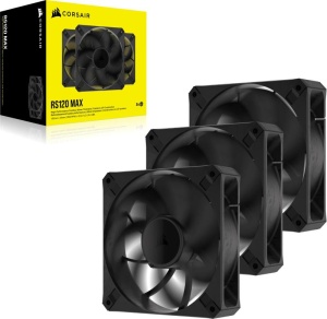 Ventilatoare Carcasa CORSAIR RS120 MAX THICK 3x120mm, viteza 2000 RPM +/- 10%, Airflow: 16.5-72 CFM, Presiune Statica: 0.22-4.2 mm-H2O, Nivel de zgomot: 29.5dBA - Img 6