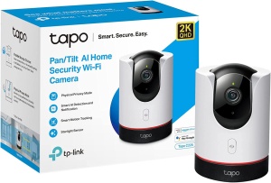 Camera Supraveghere WIFI, wireless Tapo C225, Senzor 1/3", rezolutie: 2K QHD (2560 × 1440 px, 15fps), Obiectiv: D1.6, 4mm, Night Vision, raza vizuala: 360° orizontal, 149° Vertical, Protocol WI-FI: IEEE 802.11b/g/n, 2.4 GHz, Securitate Wireless:
