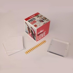 CANON PP-201 13x13CM PHOTO CUBE White / Pink, 40 coli, 1 x rama foto, - Img 5