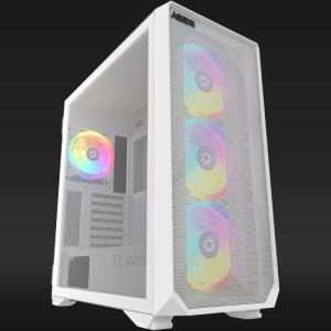 Carcasa AQIRYS Arcturus Pro, RGB, Mid Tower, White