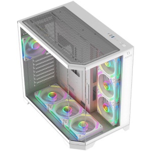 Carcasa AQIRYS Titan, RGB, Mid Tower, White