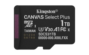 Card de Memorie MicroSDXC Kingston 1TB Canvas Select PlusFara Adaptor