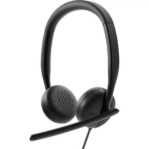 Casti Head-band DELL WH3024, Wired, noise-canceling, Negru