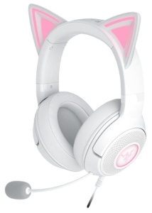 Casti Razer Kraken Kitty V2 USB-A, snesibilitate 92.5 dB SPL / mW @ 1kHz si sensibilitate microfon 42 dBV / Pa, alb - Img 7