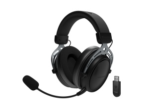 Casti wireless Genesis Toron 706, frecventa raspuns 20 - 20000 Hz, sensivitate -42 dB, timp reincarcare 4 ore negru