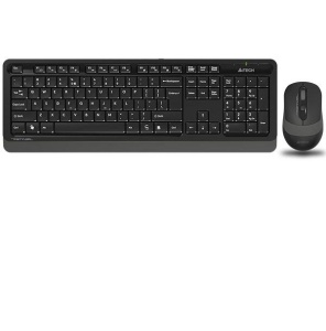 Kit wireless tastatura si mouse A4Tech FG1010, taste numerice, gri