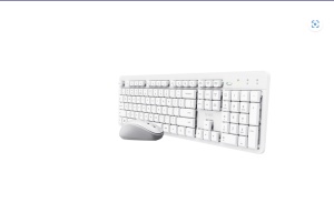 Kit Wireless tastatura si mouse Trust Ody II, taste numerice, alb
