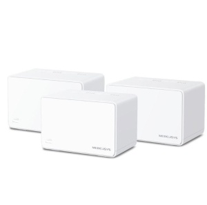 Mercusys AX3000 Whole Home Wi-Fi system HALO H80X(3-PACK),wi-fi 6 Dual-Band, Standarde Wireless: IEEE 802.11ax/ac/n/a 5 GHz, IEEE 802.11ax/n/b/g 2.4 GHz, viteza wireless: 2402 Mbps on 5 GHz, 574 Mbps on 2.4 GHz, Securitate wireless: - Img 1