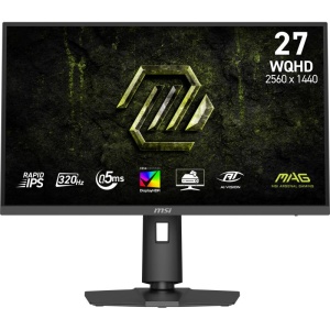 Monitor MSI 27" MAG 274QPF X32, Diagonal (inch): 27, Diagonal (cm): 68, Aspect ratio: 16:9, Panel: Fast IPS, Resolution: 2560x1440, Refresh Rate: 320Hz, Response time GtG: 0.5ms, Brightness (max): 400 cd/m², Contrast (static) : 1000:1, Contrast