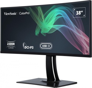 Monitor ViewSonic 38" VP3881A, Curvature: 2300R, Diagonal (inch): 38, Diagonal (cm): 96.5, Aspect ratio: 21:9, Panel: IPS, Resolution: 3840x2160, Refresh Rate: 60Hz, Response time GtG: 5ms, Brightness (max): 300 cd/m², Contrast (static) : 1000:1, - Img 2