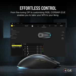 Mouse Gaming CORSAIR M75 LIGHTWEIGHT NEGRU - Img 8
