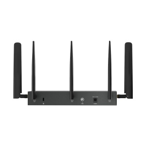"Omada 4G+ Cat6 AX3000 Gigabit VPN Router PORT: 1× Gigabit SFP WAN/LAN Port, 1× Gigabit RJ45 WAN Port, 4× Gigabit WAN/LAN RJ45 Ports, 1 Nano SIM slot (4G+ Cat6) SPEED: 574Mbps at 2.4 GHz + 2402 Mbps at 5 GHz (HE160) Wi-Fi Speed, 300 Mbps Download LTE - Img 4