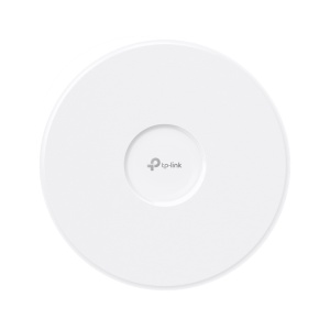 "Omada BE9300 Ceiling Mount Tri-Band Wi-Fi 7 Access Point PORT: 1×10G RJ45 Port SPEED:574Mbps at 2.4 GHz + 2880 Mbps at 5 GHz+ 5760 Mbps at 6 GHz FEATURE: 802.3bt POE++ and 12V DC (Power Adapter is not included), 4×Internal Antennas, MU-MIMO, 320MHz