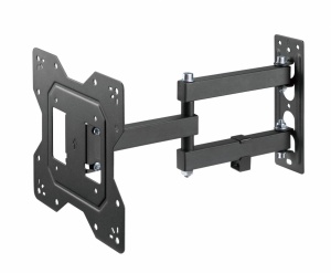 Suport TV Serioux LCD/LED, TV68-223, compatibilitate dimensiune ecran 23"-43", material otel, VESA:100x100, 100x200, 200x100, 200x200, greutate maximă suportata: 30 kg, profil: 56~378mm, inclinare: ＋3°～-10°, pivotare: +90°~-90°, management cabluri, negru - Img 3