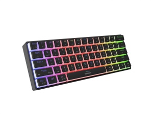 Tastatura gaming mecanica wireless Genesis Thor 660 G2 60% , iluminare RGB, switch-uri Brown, 61 taste, 13 butoane multimedia, negru - Img 7