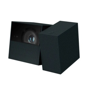 Videoproiector Portabil SMART TCL PlayCube, 1080p Full HD, Google TV. 750 Lumeni, Real-time focus, WiFi, Bluetooth, 5W Dolby Audio, baterie 66Wh
