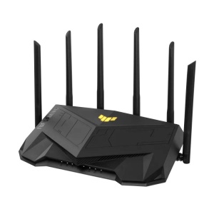 ASUS TUF Gaming AX6000 Dual Band WiFi 6 Gaming Router, Network Standard: IEEE 802.11a, IEEE 802.11b, IEEE 802.11g, WiFi 4 (802.11n), WiFi 5 (802.11ac) WiFi 6 (802.11ax), IPv4, IPv6, AX6000- 1148+4804 Mbps, 6 antene externe, Procesor: 2.0 Ghz, Memorie: - Img 4