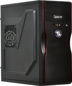 Carcasa SPACER SPC-MERCURY, Mid Tower, Black