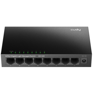 CUDY 8-Port Gigabit Light Managed Switch, 8 10/100/1000M RJ45 Ports, Desktop Metal Case, Power Saving, Plug & Play, Local management via WEB GUI, support STP/RSTP, 802.1Q/MTU/Port Based/Voice VLAN, Static Link Aggregation, Storm Control, 802.3 Flow