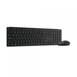 Kit Wireless tastatura si mouse Lenovo 4X31S04810, taste numerice, Negru