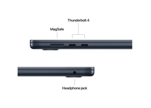 MacBook Air 15.3" Retina/Apple M4 (CPU 10- core, GPU 10- core, Neural Engine 16- core)/16GB/512GB - Midnight - INT KB (2025) - Img 3