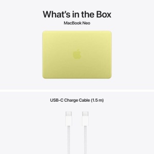 MacBook Neo 13" Retina/Apple A18 Pro (CPU 6-core, GPU 5-core, NeuralEngine16-core)/8GB/256GB - Citrus - INT KB (No Adapter) - 2026 - Img 3