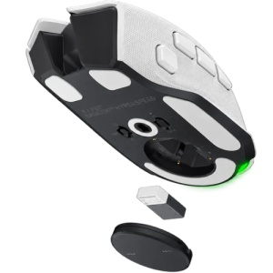 Mouse Gaming Wireless Razer Basilisk V4 Hyperspeed, 33000 dpi, Alb
