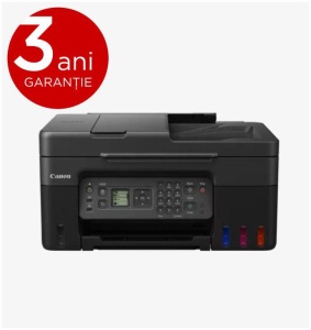 "Multifunctional inkjet color CISS Canon PIXMA G4470 , dimensiune A4(Printare, Copiere, Scanare, Fax), viteza imprimare 11ipm alb-negru, 6ipm color,rezolutie printare 4800x1200 dpi, imprimare fara margini, alimentarehartie 100 coli, ADF 35 coli, scanner