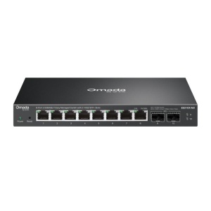Omada 8-Port 2.5GBASE-T Easy Managed Switch with 2 10GE SFP+ Slots PORT: 8× 2.5G RJ45 Ports，2× 10G SFP+ Slots SPEC: Desktop Steel Case and Fanless FEATURE: Centralized Management by Omada SDN Controller, Omada App. Flow Control, Loopback Detection, Port