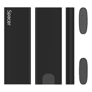 Rack extern SPACER, pentru SSD M.2 PCIe NVMEE, interfata PC USB 3.1 Type C, aluminiu, negru - Img 4