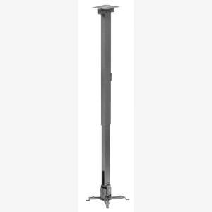 Suport de tavan telescopic Sopar Tapa 23059, inaltime reglabila intre 70-120 cm, suporta pana la 12 kg, grad de inclinare de +/- 20° | +/- 10°, rotatie +/- 10°, din otel, argintiu