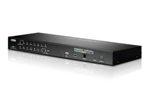 Switch KVM Aten, Raft pentru montat echipamente 1U Negru, Număr de calculatoare: 256, Tastatură de tip port: USB, PS/2 Mouse tip de port: USB, PS/2 Video Type portul: VGA, QXGA 2048 x 1536 Pixel, material carcasa metal, negru