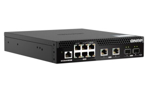 Switch QNAP M2106R CPU Marvell 98DX2528, 6 porturi 2.5Gbps, 2 porturi 10Gbps SFP+, 2 porturi 10GbE RJ45, rackabil, web-managed, garantie2 ani - Img 6