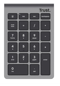 Tastatura Trust Xalax, Wireless, Argintiu