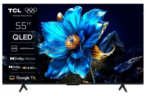 Televizor TCL QLED 55P7K, 139 cm, Smart Google TV, 4K, Clasa F