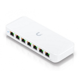 UBIQUITI 8 PORT GBE SWITC USW-ULTRA, dimensiuni: 203 x 76 x 33 mm, Greutate: 320g, Interfata: 8 x 10/100/1000Mbps, 7 porturi POE, Capacitate Switch: 16Gbps, Buget POE 42W. - Img 2