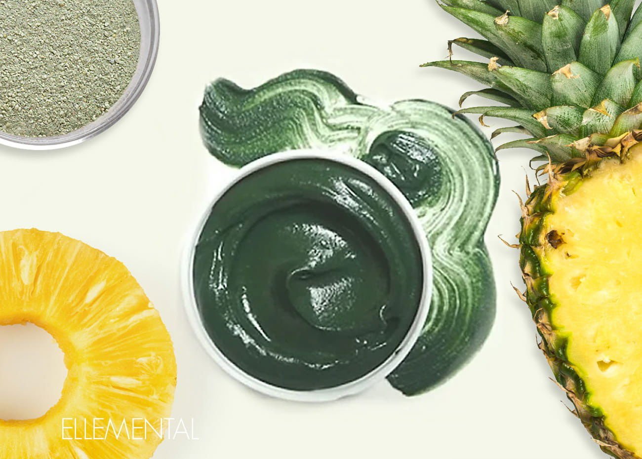 Mască detox Spirulină & Ananas
