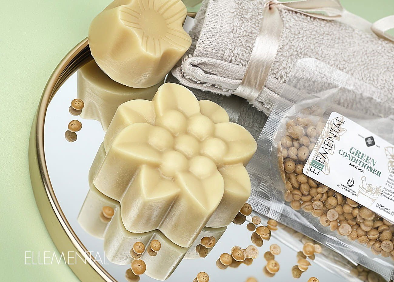 Balsam de păr solid natural Nourish & Shine