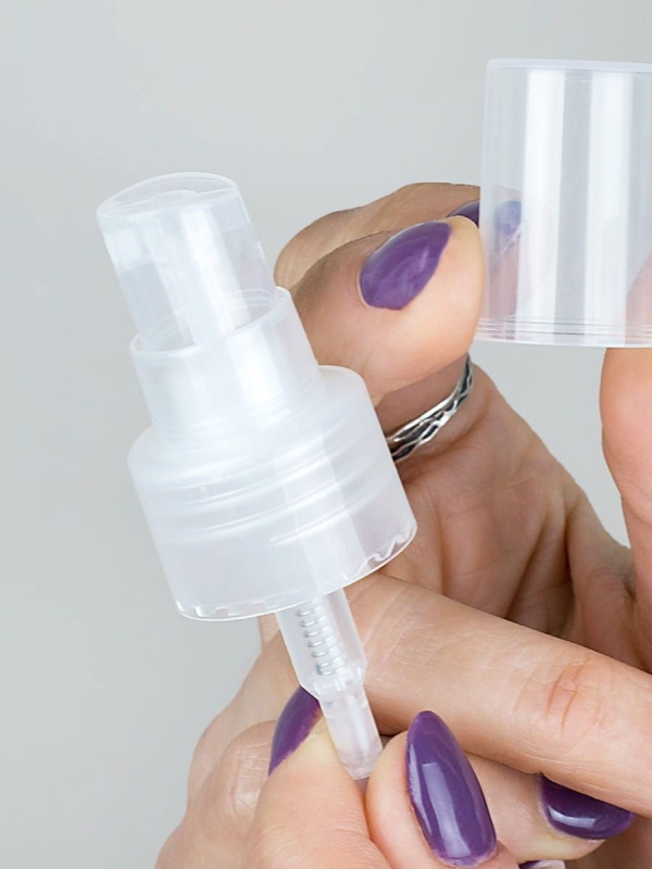 Pompă spray translucid, 24/410