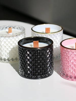 Borcan lumânare BONBON BLACK cu capac 300 ml - Img 6