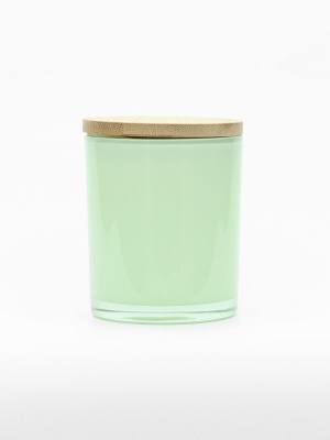 Borcan lumânare PASTEL GREEN cu capac 300 ml - Img 2
