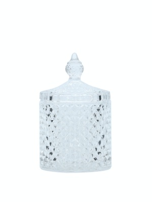 Borcan lumânare BONBON CLEAR cu capac 300 ml - Img 2