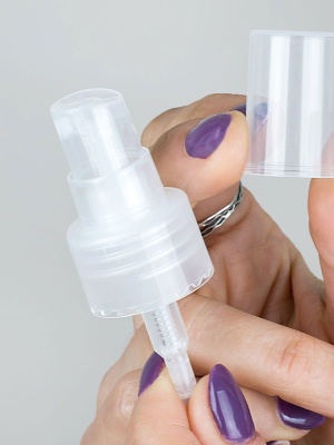 Pompă spray translucid, 24/410