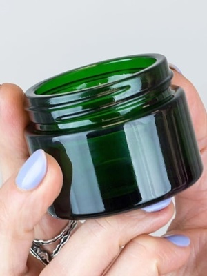 Borcan sticlă Ele Green cu capac, 50 ml - Img 2