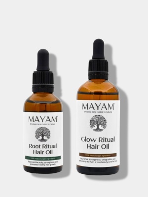 Set MAYAM Root Ritual Hair Oil + Glow Ritual Hair Oil