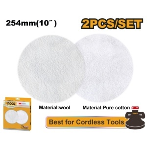 Disc Polish 254mm Set 2buc Lana si Bumbac INGCO APP25402